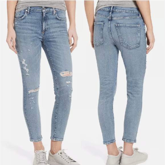 Agolde Denim - AGOLDE Sophie Cropped Skinny Jeans in Outsider 31